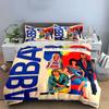 Set Copripiumino con Stampa Album Musicale Retro ABBA Copripiumino Federe  (1*Copripiumino 2*Federe, senza piumino)