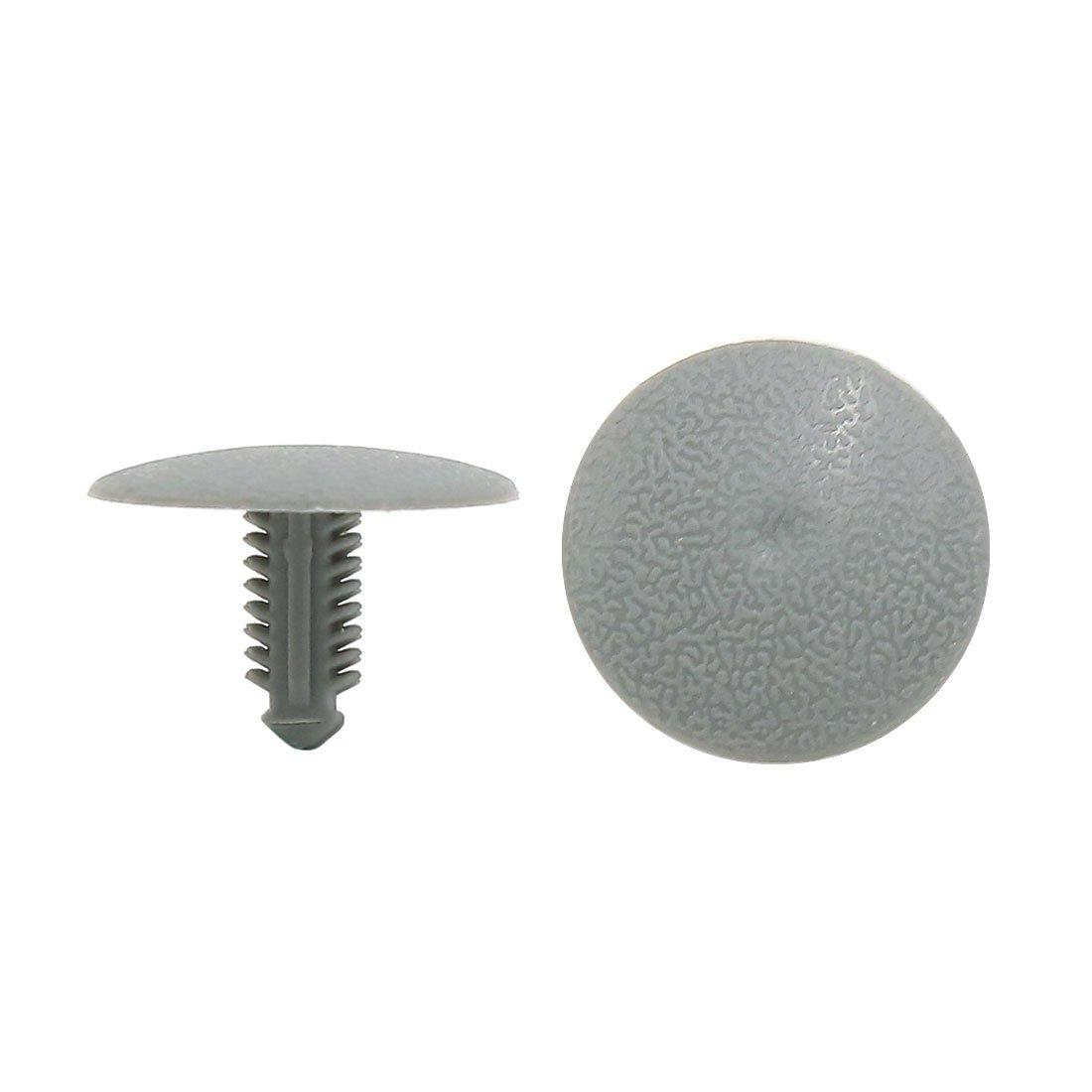 uxcell Plastic Rivet Fastener Clip Gray 17 x 23mm 50 17x23mm серый