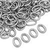 20pcs/lot Oval Stainless Steel Open Jump Rings Connectors Split Rings For DIY Bracelets Jewelry Making Materials Accessories