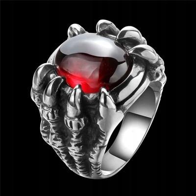 Gothic Signet Ring Dark Stone 394