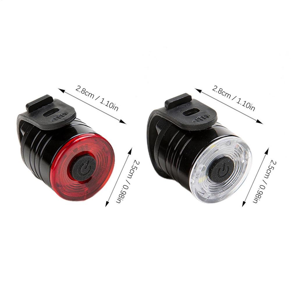Bicycle Headlight Waterproof Portable Night Riding Bike Lights LED Headlight Rear Lamp for Helmet Seatpost Lamp Flashlight