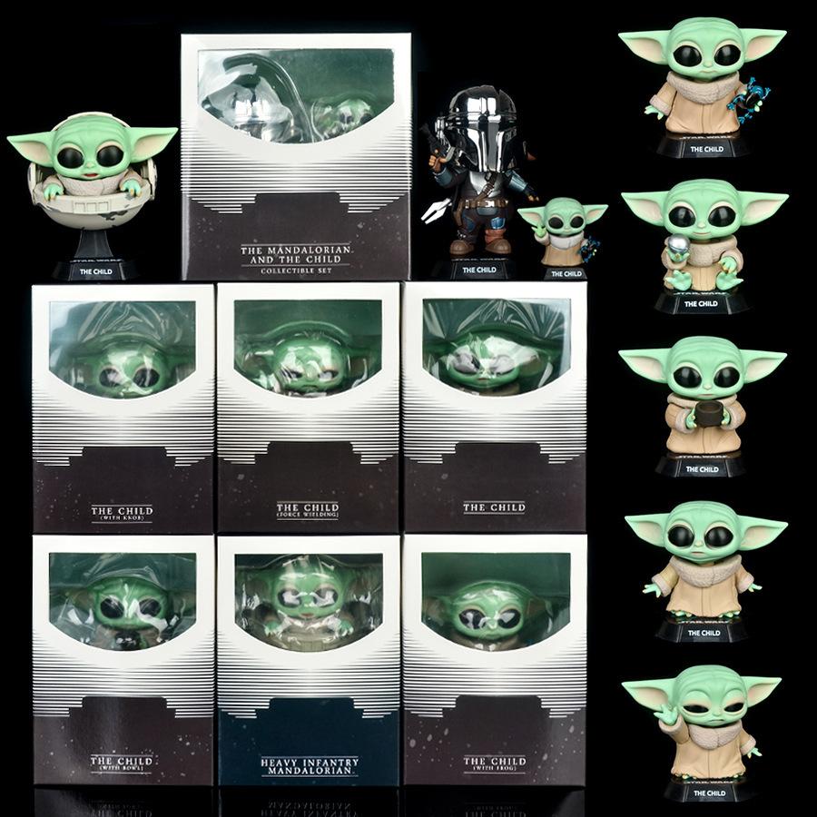 Accessorio figurina bambola a dondolo Cosbaby del piccolo Yoda Mandalorian
