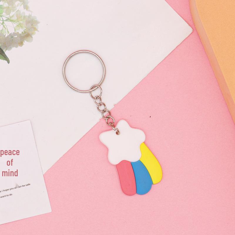 Cartoon Silicone Keychain Keyring - Soft PVC Rubber Key Hanger