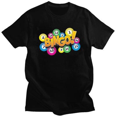 Custom Cool Hot Game Bingo T Shirt Men Short Sleeve 100 Cotton Tshirt Leisure Tee Tops Fashion Tshirts