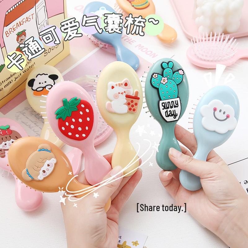 

Портативная мягкая расческа-подушка для студентов - Милый дизайн в виде сердца, Идеально подходит для домашнего использования девочками.