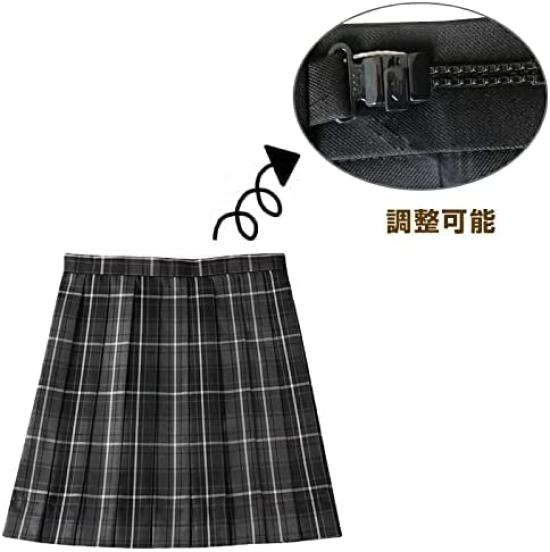 High School Sailor JK Set with and Check School Matching Graduation Halloween Cosplay [cnstone] Girls' Uniform, Suit, Uniform, 5-Piece Ribbon, Blazer,