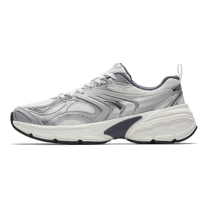 Anta AT959 men s low-top running shoes silver grey, retro versatile 912615501Q-1 41
