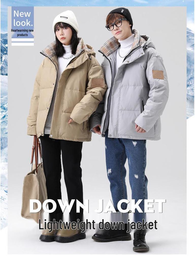 25th Anniversary Unisex Hooded Down Jacket - Winter Casual Style
