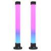Set of Table Lamps with Remote Control App Bluetooth Synchronization with Music and Timer White