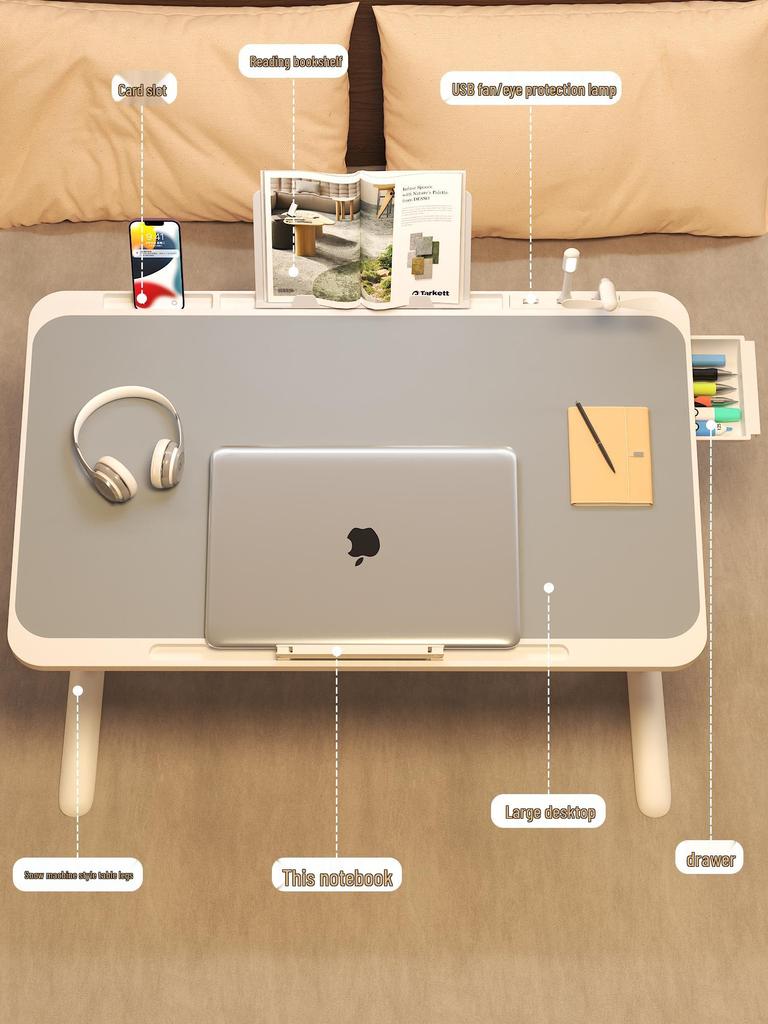 Foldable & Adjustable Small Bed Desk for Study & Writing