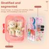 Portable Nail Tool Box Large Capacity Double Layer Multipurpose Hairpin Storage Case Jewelry Organizer