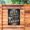 Vintage Metal Beer Tin Sign for Man Cave Bar Wall Decor
