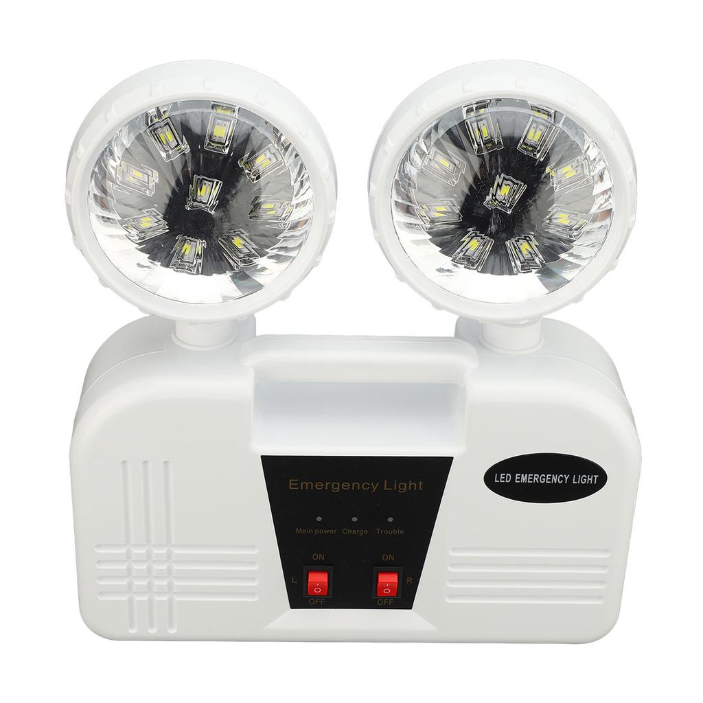 Emergency Light 2 Head Bright  White 9W LED Emergency Lighting  for Office Business