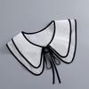 Removable Lace Doll Fake Collar Women Tie Ladies White Shawl Wrap Detachable Embroidered Lapel False Collar Clothes Accessory