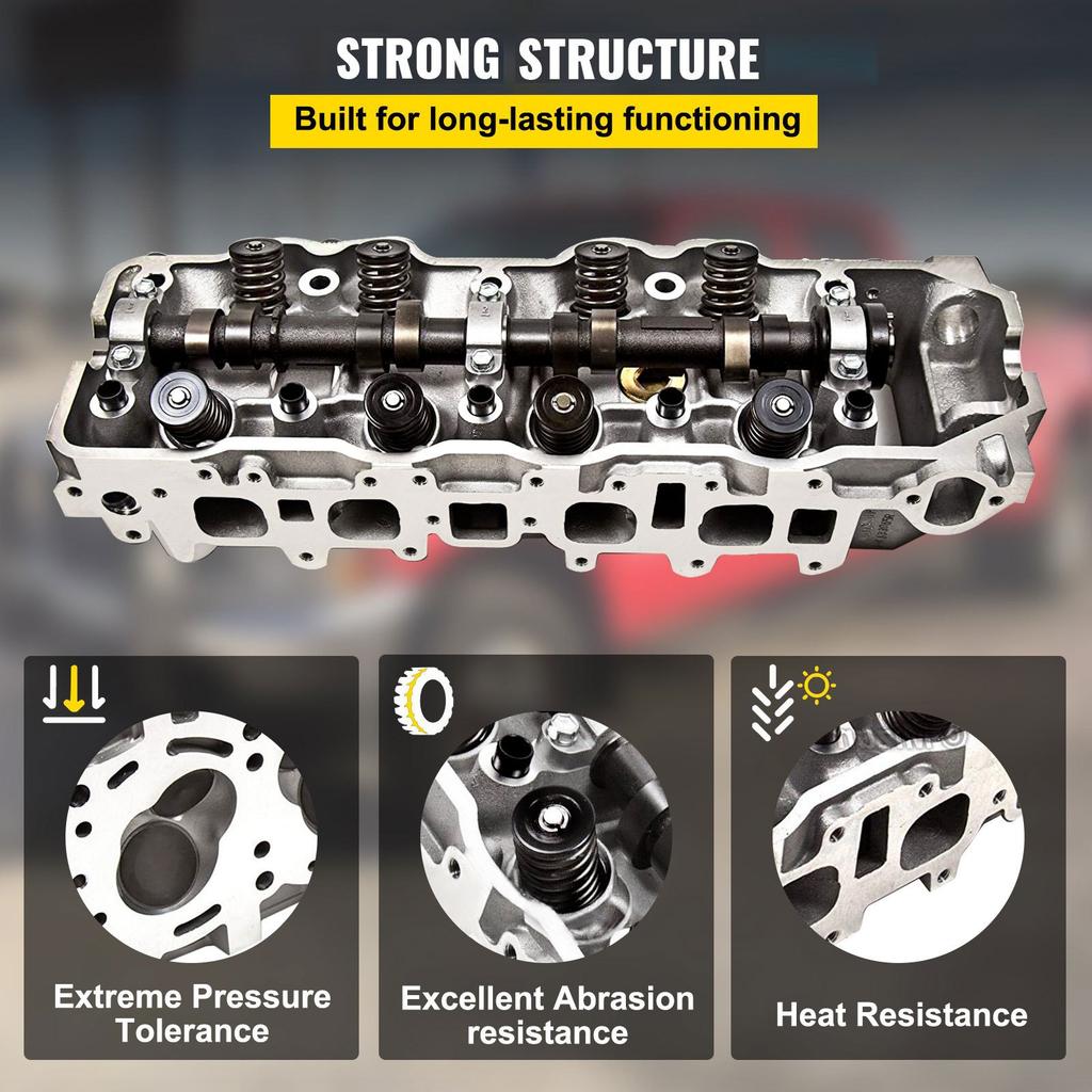 VEVOR Cylinder Head Fit For Toyota 4 Runner 185-95 Fit Toyota Pickup 85-95 2.4L
