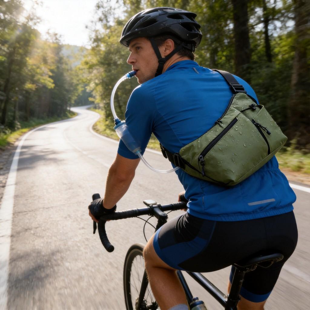 Oxford Fabric Mens Single Shoulder Bag With Waterproof Design For Outdoor Hiking And Cycling