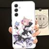 Anime RE ZERO Ram Rem Phone Case For Samsung Galaxy S21 S22 S23 S24 S25ULTRA FE Ultra Plus5G A52S Transparent Cover