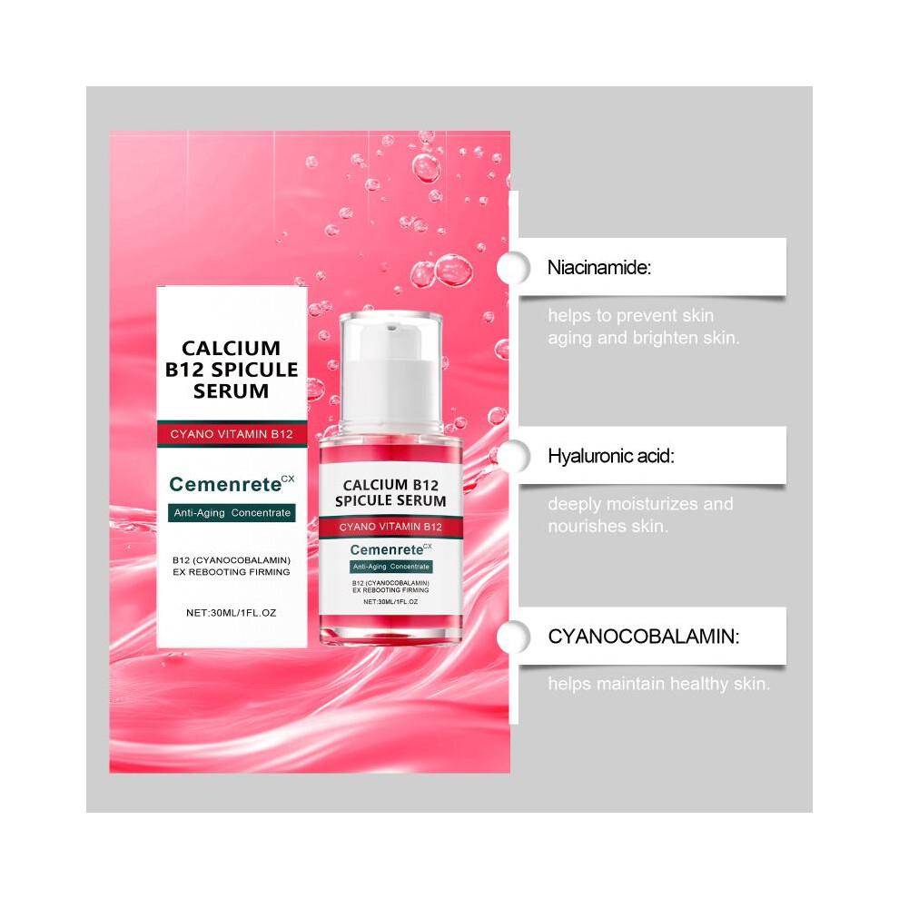 Set de Cuidado de la Piel con Calcio Sérum Antienvejecimiento Parches para Ojos Bálsamo Múltiple Atenuar Líneas Finas Reducir Ojeras Nutrir la Piel