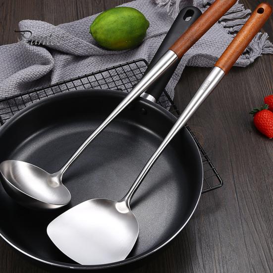 Cooking Spatula Non-stick Heat-resistant Stainless Steel Kitchen Cooking Shovel for Kitchen
