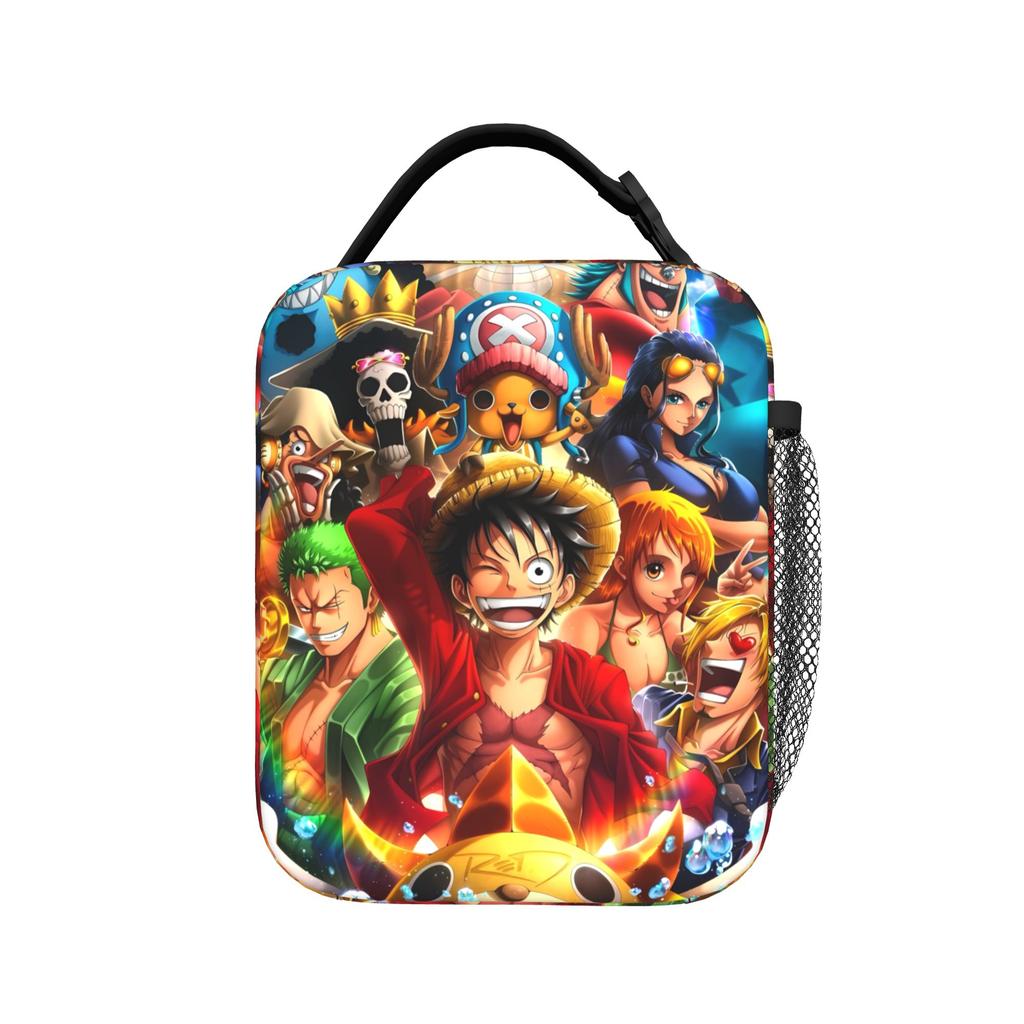 Lunch Bag Vibrant Straw Hat Collage One Piece Travel Lunch Box For Child Aesthetic Portable Zipper Custom Thermal Lunch Bags
