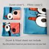Cartoonish Cow Illustration. Bedding Duvet Cover Sets Duvet Covers Pillowcases Gifts (1 * Duvet Cover 2 * Pillowcases, Without Duvet Insert)