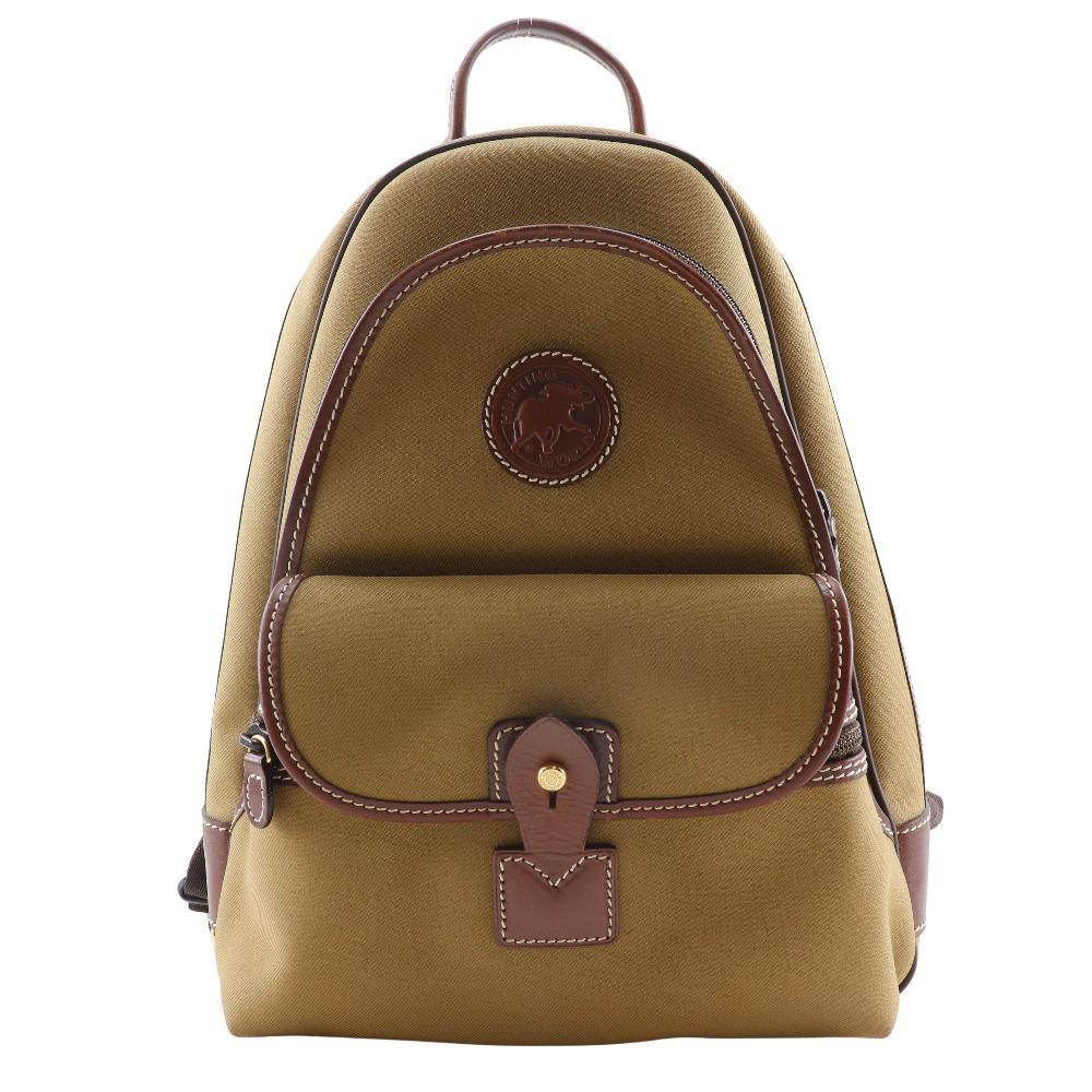 

HUNTING WORLD Backpack Daypack khaki Nylon canvas unisex Used
