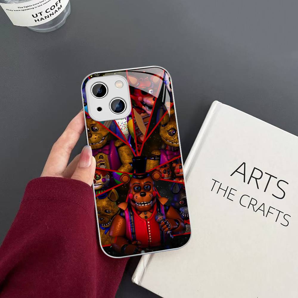 Game Five Nights At Freddys Tempered Glass For Iphone 14 13 12 11 Pro Mini XS MAX 14Plus X XS XR Fundas iphone 14