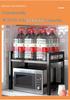 Adjustable Double-Layer Microwave Oven Storage Rack for Countertop