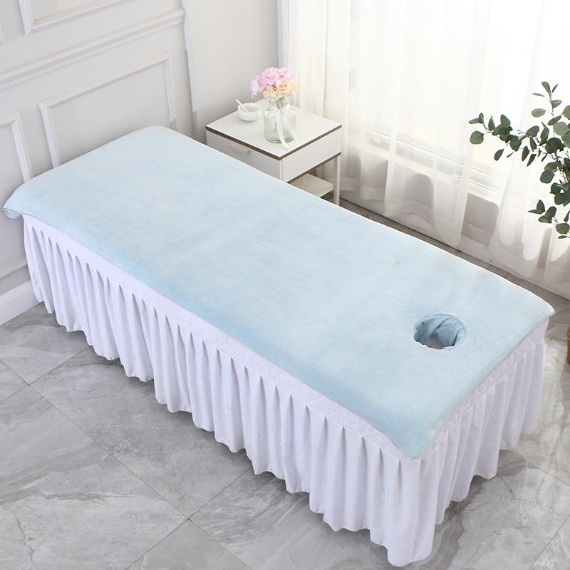 80x190cm Massage Sheet with Holes Absorbent Spa Sheet Large Microfiber Bath Towel for Beauty Salon Beauty Salon Supplies