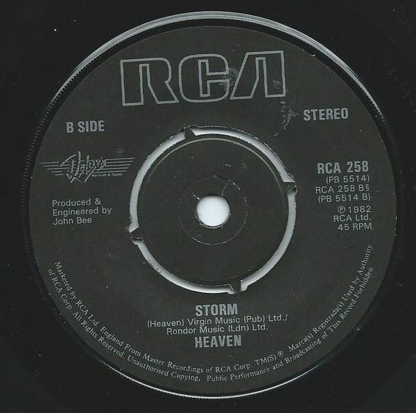 

7inch Record HEAVEN (13) - In The Beginning RCA258 RCA 1982 UK Rock Used