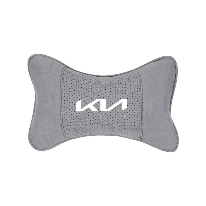 Suede Car Interior Seat Neck Pillow Comfortable Headrest For KIA K9 Sportage Niro K5 Carnival EV6 EV9 EV3 K8 Stinger Forte Ceed