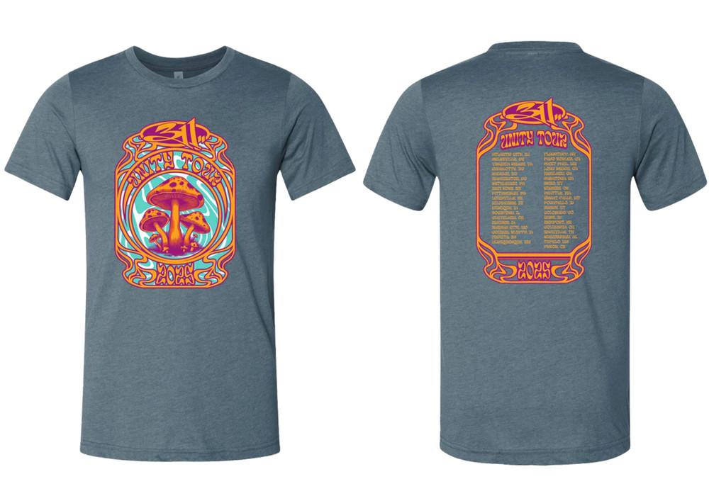 311 Band Unity Tour 2025 Shrooms Tshirt Unisex Heavy Cotton All Sizes Reprint Unisex T-Shirt L