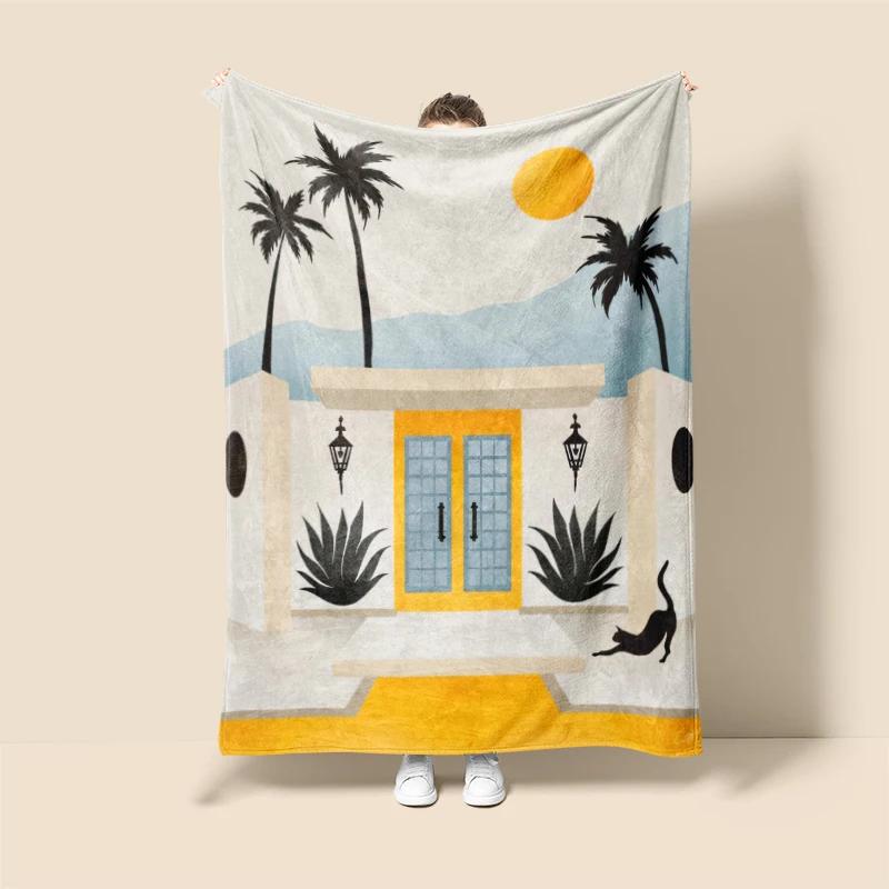 Home decoration plush Sofa blanket Anime animals Bedspread on the bed anime fluffy soft blankets thick blanket for winte