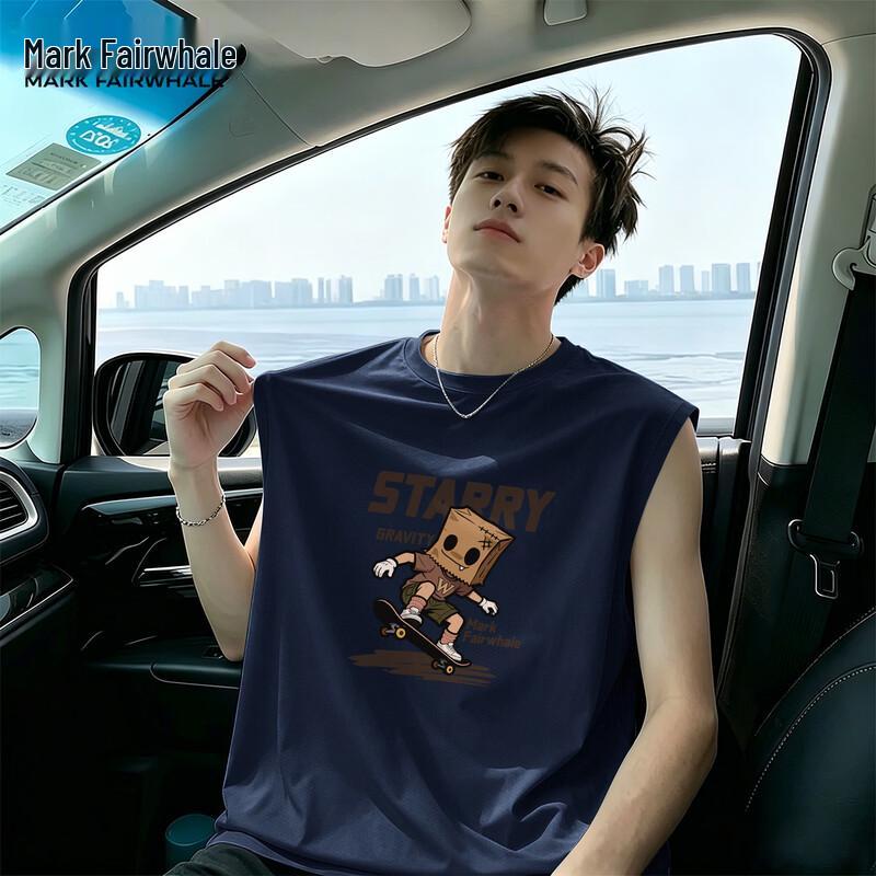 

Mark Fairwhale Men s Ice Silk Skateboarder Graphic Tank Top M