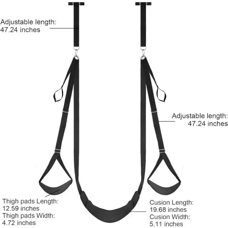 Swing Bondage Posture Shoulder Strap Constraint Bedroom Furniture on The Door Sex Swing Adjustable Sexuels Sling Sex Toys