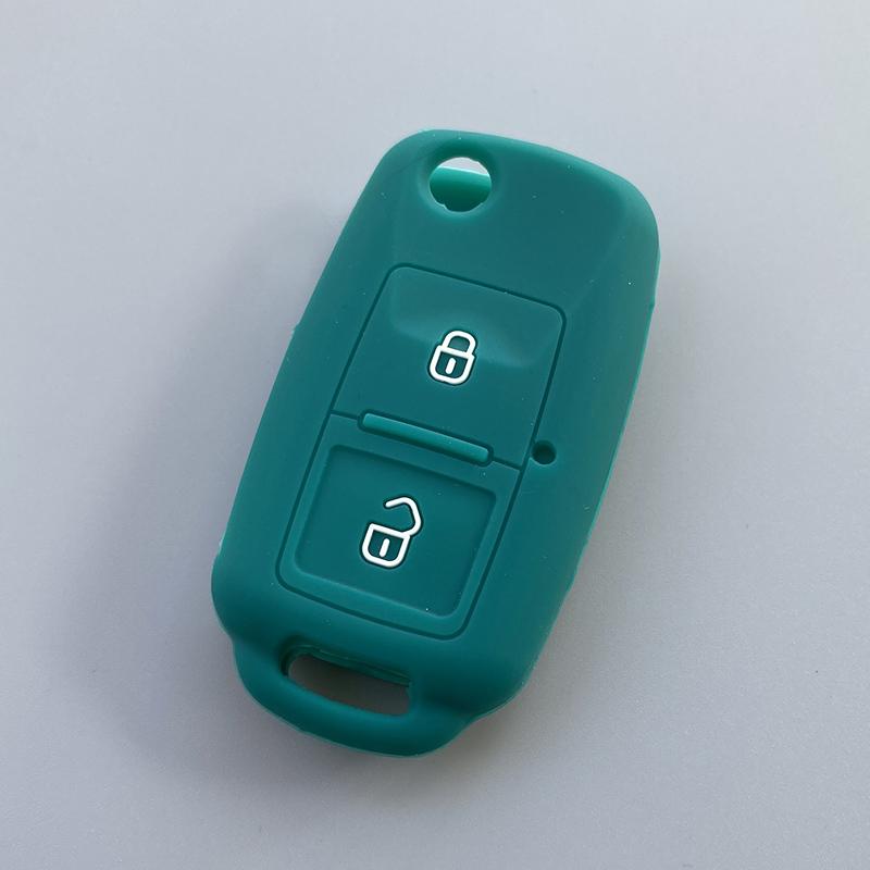 ZAD Silicone Car Key Case Cover Protection for VW Amarok Polo Golf MK4 Bora Jetta Altea for Seat for Skoda Octavia Fabia 2Button