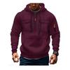 Mens Winter Hooded Zip-Up Sweatshirt Thick Fleece Lined Casual Streetwear Oversized Fit