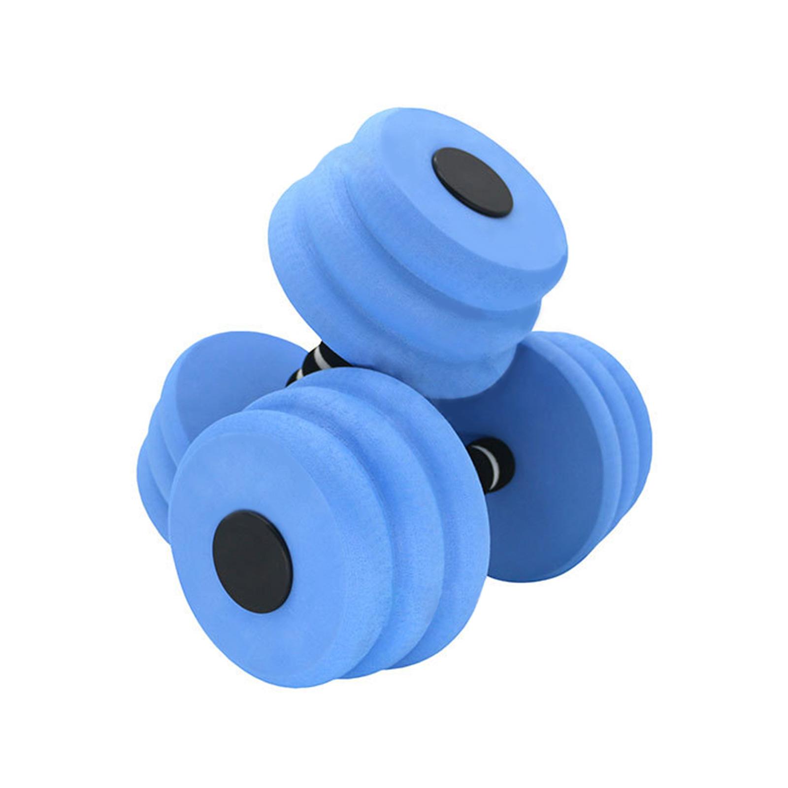 

1Pair Aquatic Exercise Dumbells Water Aerobic Exercise Foam Dumbbells for Water Aerobics Fitness and Pool Exercises синий