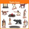 American Model Indians Plastic Toy For Kids Learning Display Gift Decoration