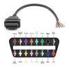 30cm 16Pin Female Male Cable Connector Universal OBD2 Extension Cable Plug Automotive Car Diagnostic Interface Female Open Cable