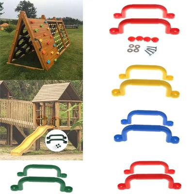 Accesorios para Equipos de Parque Infantil Mango de Plástico de Colores Casa de Juegos Manija de Agarre Gimnasio de la Jungla Casa de Juegos en el Patio Trasero Casa en el Árbol