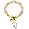 Glittery Bracelets with Stretching Cat Charms [Set of 10 (10 Designs)]