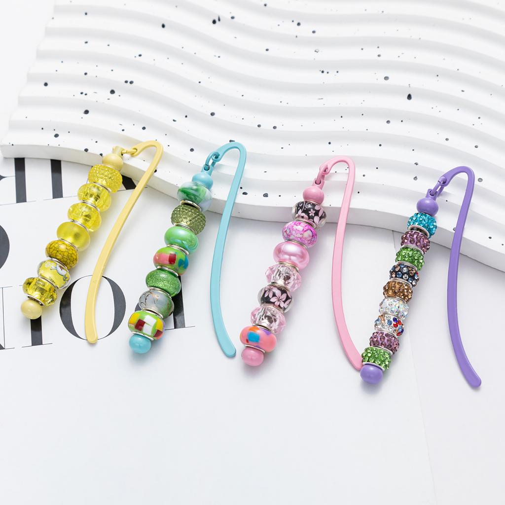 Vintage Hook Bookmarks DIY Beadable Book Mark Metal Hook Bookmarks for Book Lover Reader Bookworm Teacher Student Gift