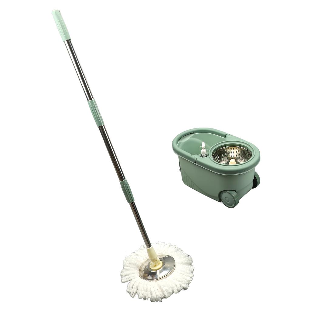 Spin Mop Bucket Floor Cleaning Mop Kit System Double Drive Washable Reusable Labor Saving