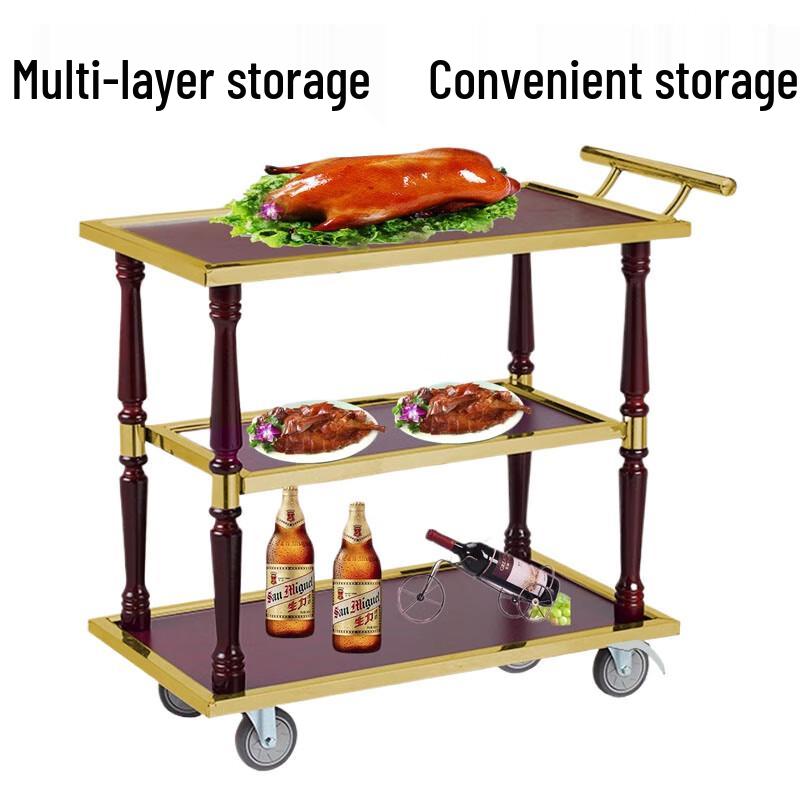 Modern 2-Tier Restaurant Serving Cart