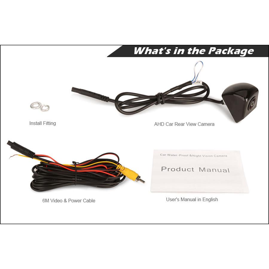 EU Stock Erisin ES586 AHD 1080P 150 Degree Waterproof Night View Reverse Backup Camera