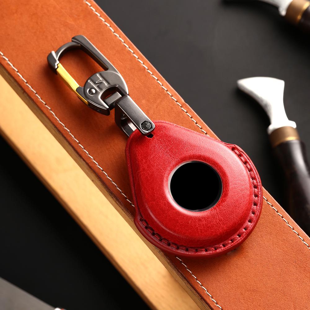 

Leather Remote Key Case Fob Cover Keychain for Harley Davidson Street Glide X48 Indian 883 X48 1200 Accessories Blue Red Black for Key B червоний