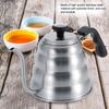 Stainless Steel Coffee Tea Pot Pouring Drip Kettle with Gooseneck and Built In Thermometer 1.2L