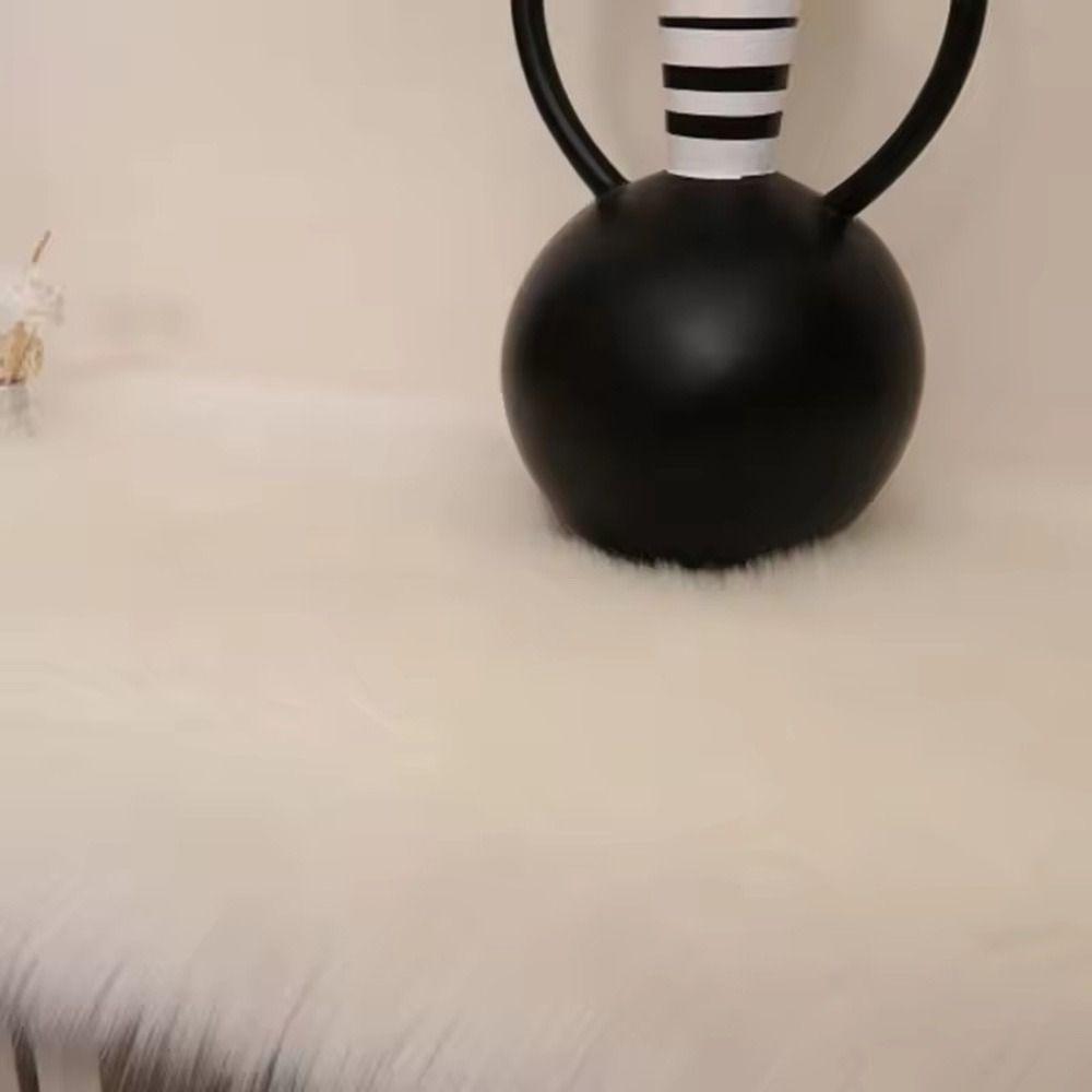 45*45cm Display Dressing Table Mat Soft Seat Cushion Pad Sofa Pillow Cushion Shaggy Fur Rugs