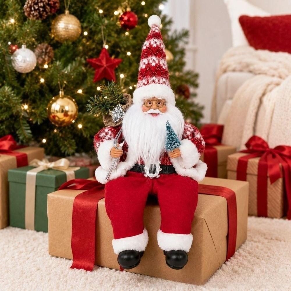 Window Display Decor Christmas Santa Doll 40cm Christmas Figurine  Christmas Home Decor